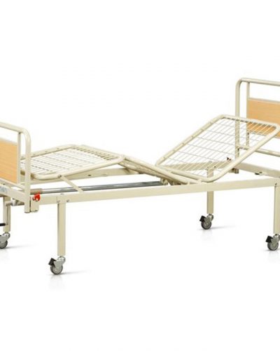 V12013 Κρεβάτι Νοσηλείας Χειροκίνητο με Μανιβέλες & Ρόδες