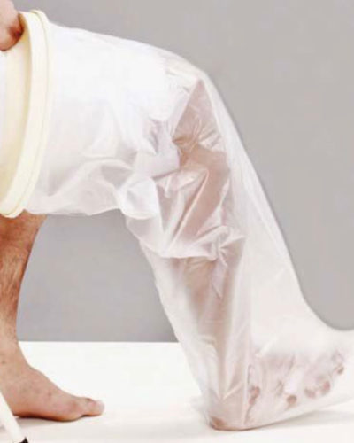 Leg Cast Cover προστατευτικό αδιάβροχο πλαστικό κάλλυμα